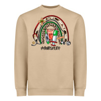 Christmas Nurselife Rainbow Heavyweight Sweatshirt | Teevron