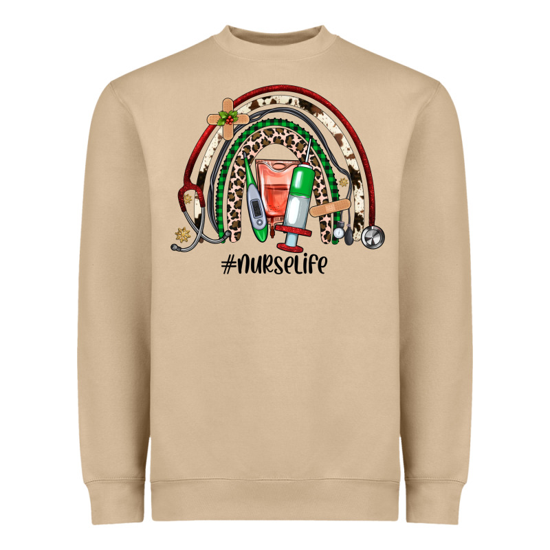 Christmas Nurselife Rainbow Heavyweight Sweatshirt by JahusDesignShop | Teevron