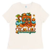 Bone Thankful Thanksgiving Coffee Mug Ladies Tee - FaDigitalArtStudio