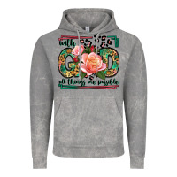 Cloud Rock With god all things are possible leopard frame Vintage Hoodie - LillyAllenDesigns