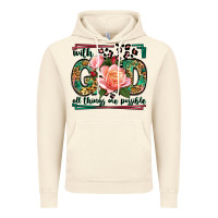 Vintage Artic With god all things are possible leopard frame Vintage Hoodie - LillyAllenDesigns