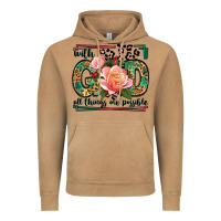 Vintage Camel With god all things are possible leopard frame Vintage Hoodie - LillyAllenDesigns