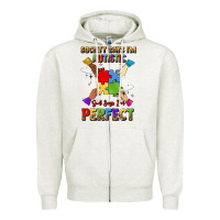 Society Says I'm Autistic God Says I'm Perfect Zipper Hoodie | Teevron