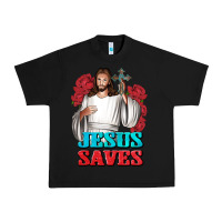 Black Jesus Saves Urban Heavy Tee - BundleAndBundleShop