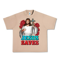 Burro Jesus Saves Urban Heavy Tee - BundleAndBundleShop