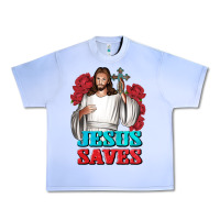 Grape Ice Jesus Saves Urban Heavy Tee - BundleAndBundleShop