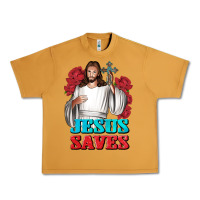 Peanut Butter Jesus Saves Urban Heavy Tee - BundleAndBundleShop