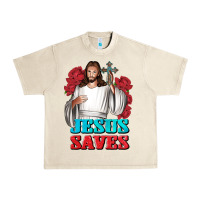 Sandshell Jesus Saves Urban Heavy Tee - BundleAndBundleShop