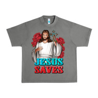 Tornado Jesus Saves Urban Heavy Tee - BundleAndBundleShop