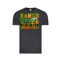 Vintage Black Irish today hangover tomorrow  St. Patricks Day Vintage Tee - FaDigitalArtStudio