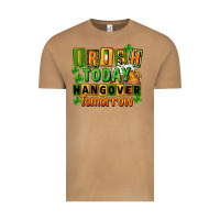Vintage Camel Irish today hangover tomorrow  St. Patricks Day Vintage Tee - FaDigitalArtStudio