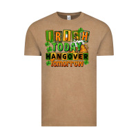 Vintage Coffee Irish today hangover tomorrow  St. Patricks Day Vintage Tee - FaDigitalArtStudio