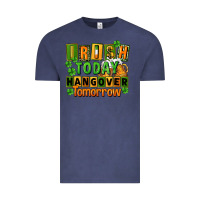 Vintage Denim Irish today hangover tomorrow  St. Patricks Day Vintage Tee - FaDigitalArtStudio