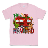 Bubblegum Pink Feliz Navidad Christmas Mexico Classic Tee - HowdyJamesFarm