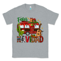 Heather Grey Feliz Navidad Christmas Mexico Classic Tee - HowdyJamesFarm