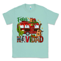Seafoam Feliz Navidad Christmas Mexico Classic Tee - HowdyJamesFarm