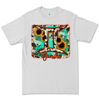 Dove Grey gemini turquoise cowhide Premium Tee - RanaPortraitStore