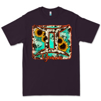 Plum gemini turquoise cowhide Premium Tee - RanaPortraitStore