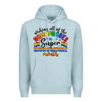Blue Mist wishing all of the homophobes uncomfortable month Premium Hoodie - Artiststas