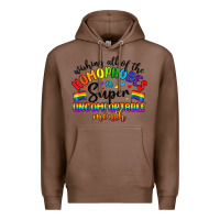 Chestnut wishing all of the homophobes uncomfortable month Premium Hoodie - Artiststas