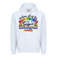 White wishing all of the homophobes uncomfortable month Premium Hoodie - Artiststas