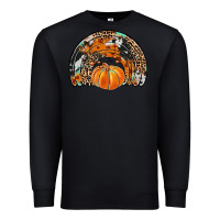 Black western pumpkin fall rainbow Premium Sweatshirt - JahusDesignShop