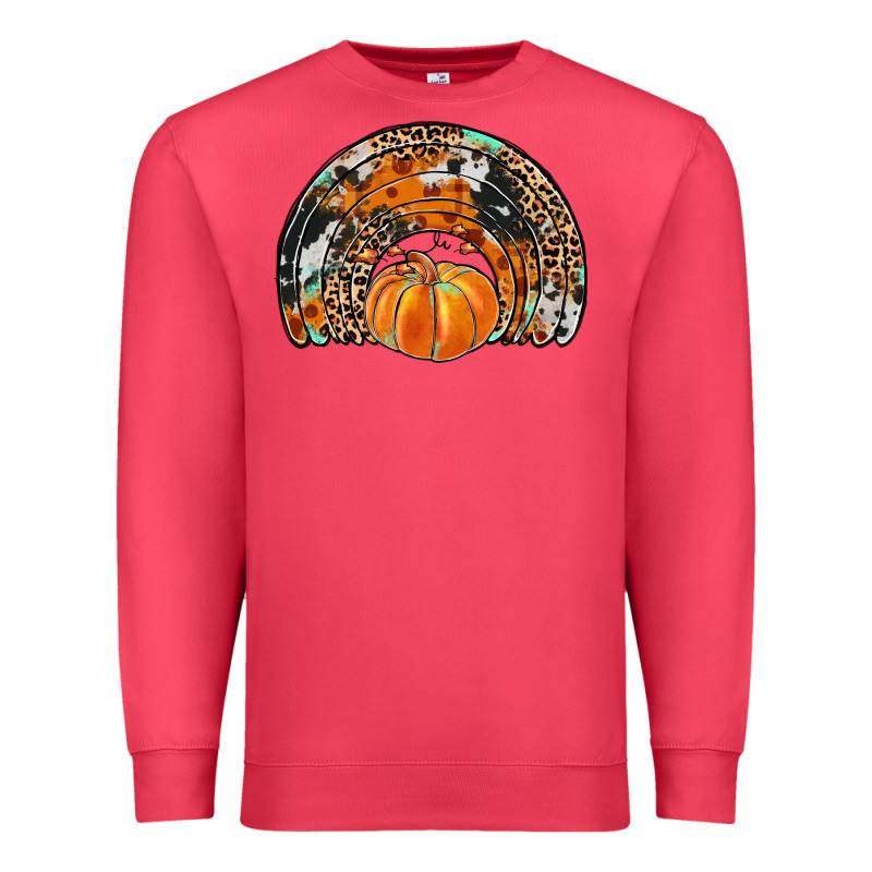 Western Pumpkin Fall Rainbow Premium Sweatshirt by JahusDesignShop | Teevron