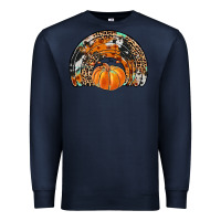 Navy western pumpkin fall rainbow Premium Sweatshirt - JahusDesignShop