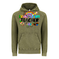Vintage Olive Kindergarten Teacher Life Vintage Hoodie - LillyAllenDesigns