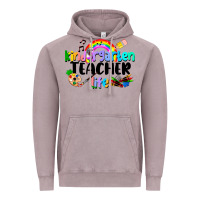 Vintage Zinc Kindergarten Teacher Life Vintage Hoodie - LillyAllenDesigns