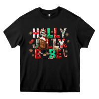 Black holly jolly babe Heavy Core Tee - CowGirlArtShop
