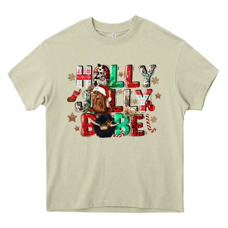 Holly Jolly Babe Heavy Core Tee by CowGirlArtShop | Teevron