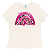 Bone Breast Cancer rainbow Ladies Tee - FaDigitalArtStudio