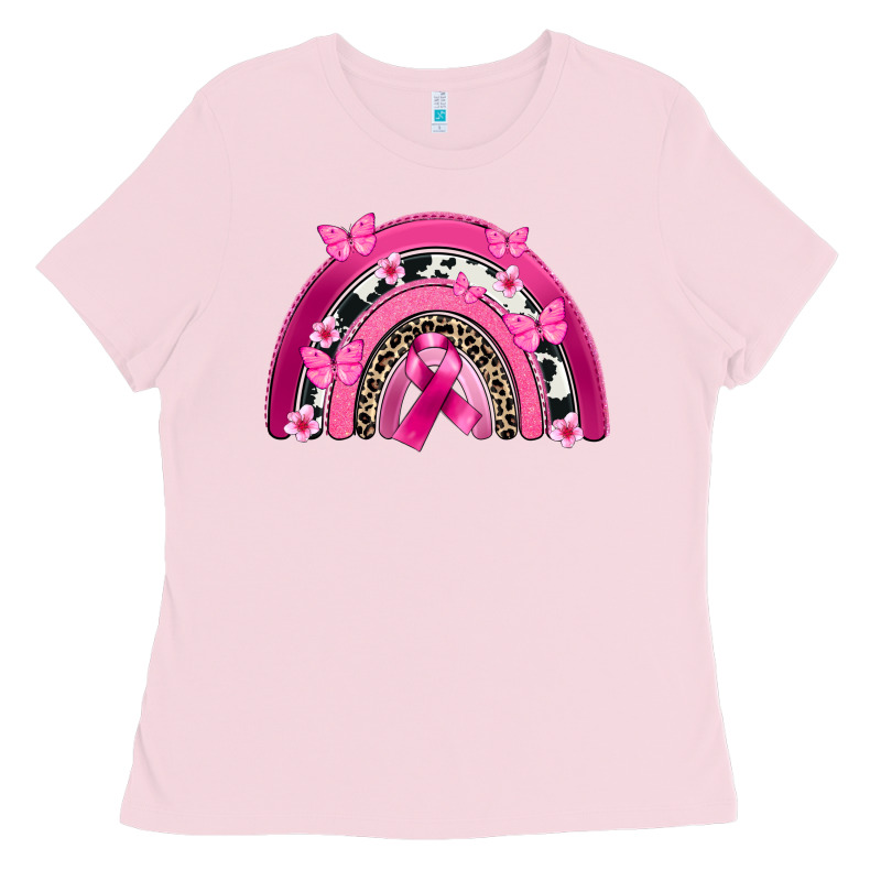 Breast Cancer Rainbow Ladies Tee by FaDigitalArtStudio | Teevron
