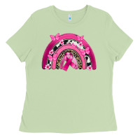 Matcha Breast Cancer rainbow Ladies Tee - FaDigitalArtStudio