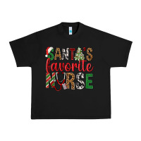 Black Santa's Favorite Nurse Urban Heavy Tee - BundleAndBundleShop