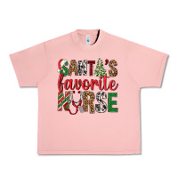 Salmon Santa's Favorite Nurse Urban Heavy Tee - BundleAndBundleShop