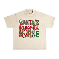 Sandshell Santa's Favorite Nurse Urban Heavy Tee - BundleAndBundleShop