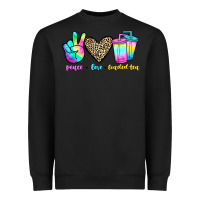 Black peace love loaded tea Heavyweight Sweatshirt - JahusDesignShop