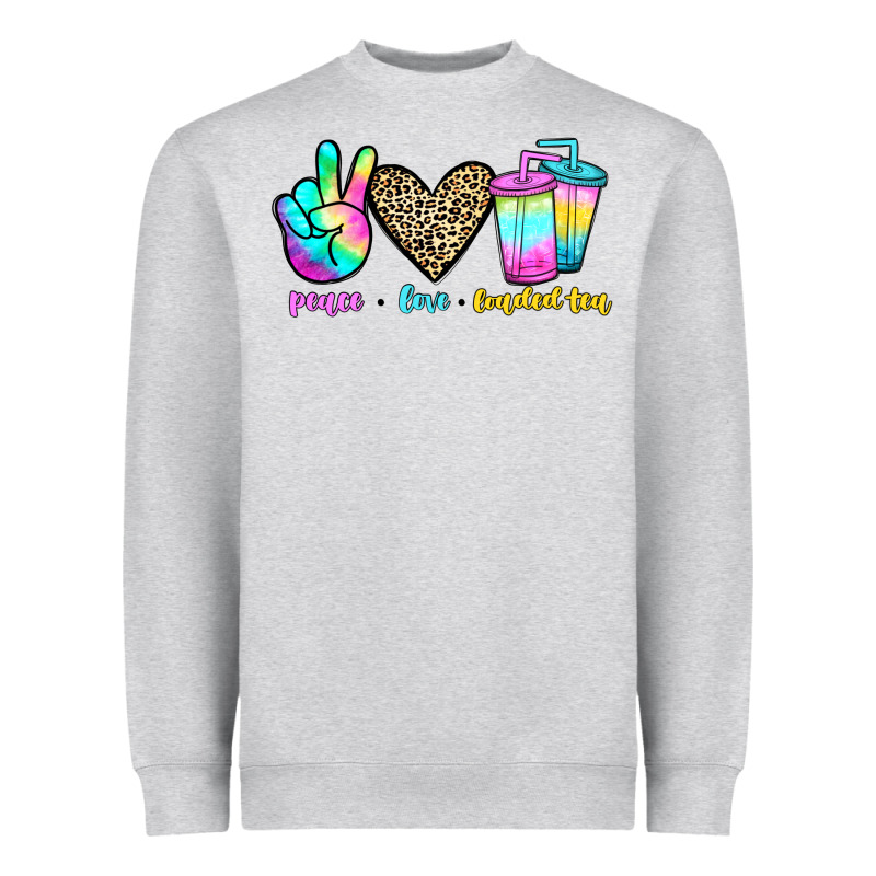 Peace Love Loaded Tea Heavyweight Sweatshirt by JahusDesignShop | Teevron