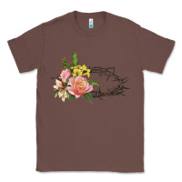 Chestnut Crown of thorns floral Easter Classic Tee - CowGirlArtShop