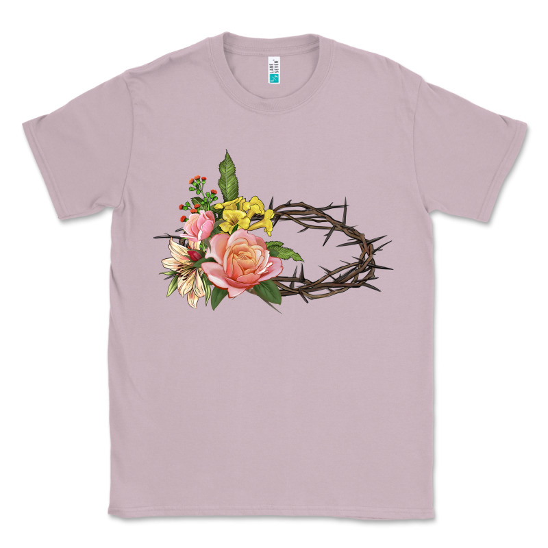 Crown Of Thorns Floral Easter Classic Tee by CowGirlArtShop | Teevron