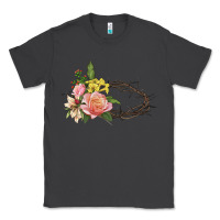 Smoke Crown of thorns floral Easter Classic Tee - CowGirlArtShop