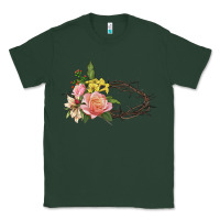 Sports Green Crown of thorns floral Easter Classic Tee - CowGirlArtShop