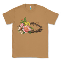 Toasted Coconut Crown of thorns floral Easter Classic Tee - CowGirlArtShop