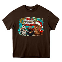 Chocolate Brown small town christmas Heavy Core Tee - CowGirlArtShop