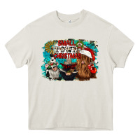 Cream small town christmas Heavy Core Tee - CowGirlArtShop