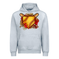 Heather Grey softball home plate Urban Hoodie - Jasminsmagicworld