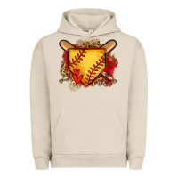 Pigment French Oak softball home plate Urban Hoodie - Jasminsmagicworld