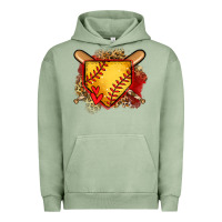 Pigment Oil Green softball home plate Urban Hoodie - Jasminsmagicworld